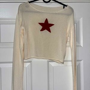 cropped bell sleeve sweater 🎀✨